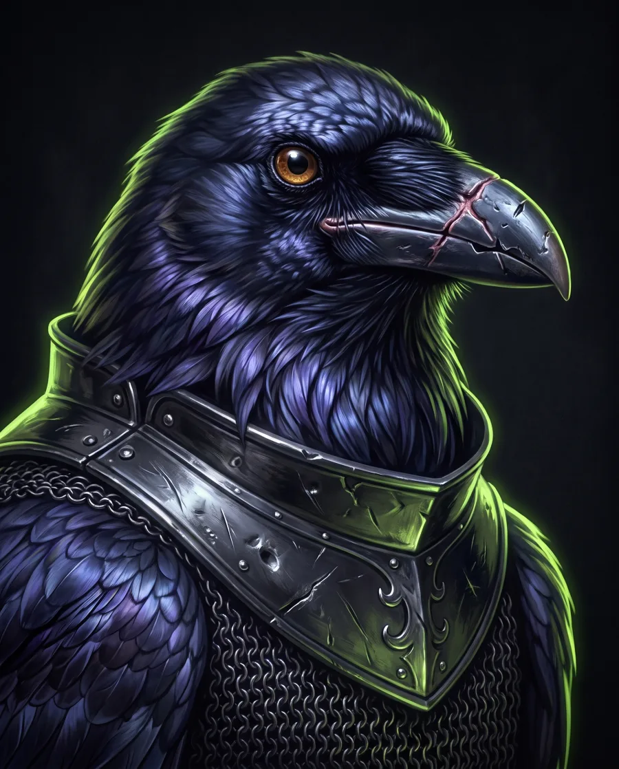 The Warden, Corvid Court portrait